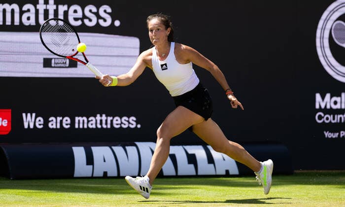 June 17, 2022, BERLIN, GERMANY: Daria Kasatkina of Russia in action during the quarter-final of the 2022 bett1Open WTA, Tennis Damen 500 tennis tournament against Maria Sakkari of Greece BERLIN GERMANY - ZUMAa181 20220617_zaa_a181_170 Copyright: xRobxPrangex