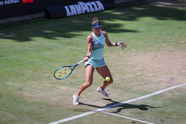 Belinda BENCIC SUI, bett1open WTA 500, Berlin, LTTC Rot Weiß , 18 06 2022, Copyright: xClaudioxGärtnerx