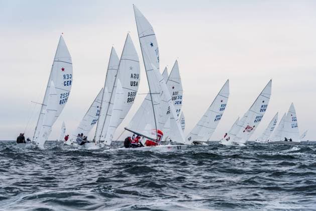 Sport Themen der Woche KW24 Sport Bilder des Tages Weltmeisterschaften Starboot bei der Kieler Woche 2021 Regattafeld auf der Außenförde *** World Championships Starboat at Kiel Week 2021 Regatta Field on the Outer Fjord