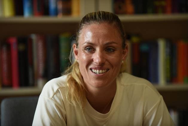 18 06 2022 Bad Homburg vor der Höhe, Kurpark WTA 250 Bad Homburg Open tennis pro Angelique Kerber at the press conference emspor, DFL regulations prohibit any use of photographs as image sequences and or quasi video