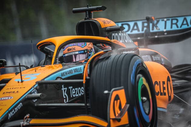 03 RICCIARDO Daniel (aus), McLaren F1 Team MCL36, action during the Formula 1 AWS Grand Prix du Canada 2022, 9th round of the 2022 FIA Formula One World Championship, WM, Weltmeisterschaft on the Circuit Gilles Villeneuve, from June 17 to 19, 2022 in Montreal, Canada - F1 - CANADIAN GRAND PRIX 2022 DPPI Panoramic  GOOD1400