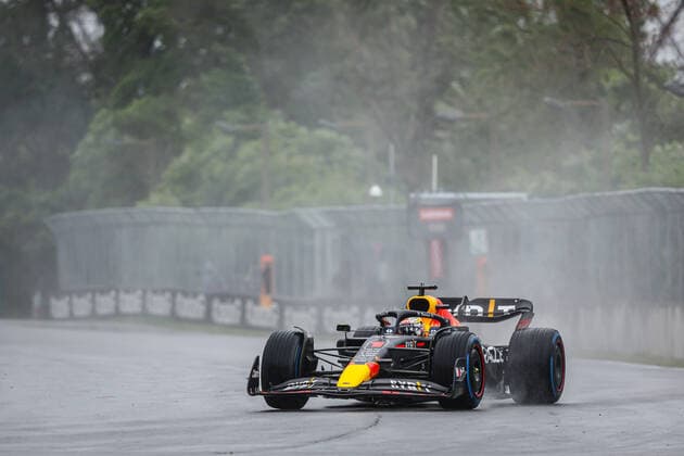 01 VERSTAPPEN Max (nld), Red Bull Racing RB18, action during the Formula 1 AWS Grand Prix du Canada 2022, 9th round of the 2022 FIA Formula One World Championship, WM, Weltmeisterschaft on the Circuit Gilles Villeneuve, from June 17 to 19, 2022 in Montreal, Canada - F1 - CANADIAN GRAND PRIX 2022 DPPI Panoramic  GOOD1623