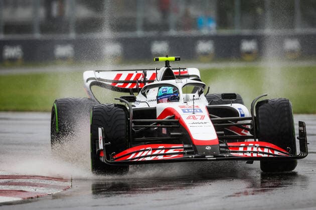 47 SCHUMACHER Mick (ger), Haas F1 Team VF-22 Ferrari, action during the Formula 1 AWS Grand Prix du Canada 2022, 9th round of the 2022 FIA Formula One World Championship, WM, Weltmeisterschaft on the Circuit Gilles Villeneuve, from June 17 to 19, 2022 in Montreal, Canada - F1 - CANADIAN GRAND PRIX 2022 DPPI Panoramic  20220618_GOOD2348