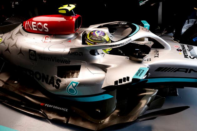 44 Lewis Hamilton GBR, Mercedes AMG Petronas F1 Team , F1 Grand Prix of Canada at Circuit Gilles Villeneuve on June 18, 2022 in Montreal, Canada Photo by HOCH ZWEI Montreal Canada