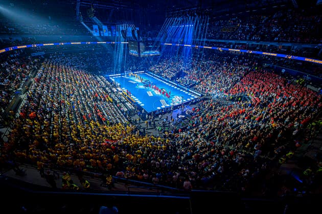 Sport Themen der Woche KW24 Sport Bilder des Tages Koeln, Deutschland 18. Juni 2022: Handball EHF CL Final4 - 21 22 - Halbfinale - THW Kiel vs. Barca Übersicht Lanxess Arena Koeln Lanxess Arena Nordrhein-Westfalen Deutschland *** Cologne, Germany 18 June 2022 Handball EHF CL Final4 21 22 Semifinal THW Kiel vs Barca Overview Lanxess Arena Cologne Lanxess Arena North Rhine-Westphalia Germany