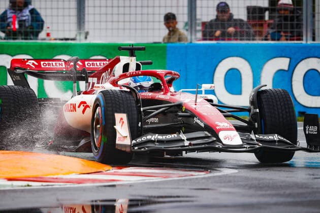 rain, pluie, 77 BOTTAS Valtteri (fin), Alfa Romeo F1 Team ORLEN C42, action during the Formula 1 AWS Grand Prix du Canada 2022, 9th round of the 2022 FIA Formula One World Championship, WM, Weltmeisterschaft on the Circuit Gilles Villeneuve, from June 17 to 19, 2022 in Montreal, Canada - F1 - CANADIAN GRAND PRIX 2022 DPPI Panoramic 00122022__V2_4981