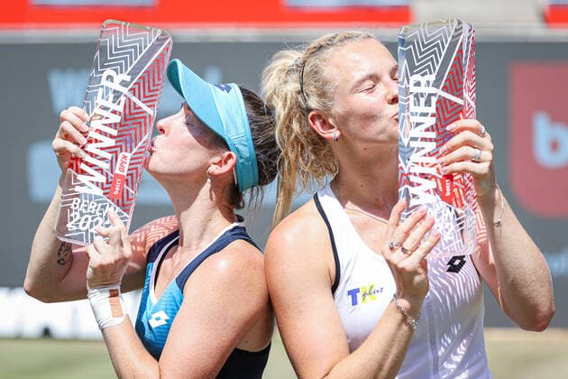 Tennis, WTA Tournament in Berlin, Doubles Winners, Storm Sanders and Katerina Siniakova