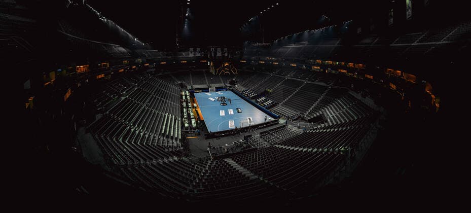 COLOGNE, GERMANY - JUNE 19, 2022: lanxess arena. Match of third place of EHF FINAL4 Men THW Kiel - Telekom Veszprem HC Copyright: xVITALIIxKLIUIEVx