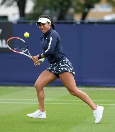 Mandatory Credit: Photo by Dave Shopland Shutterstock (12991864t) Great Britain s Heather Watson during Final Qualifying Match Rothesay International Eastbourne, Tennis, Devonshire Park, Eastbourne, UK - 19 Jun 2022 Rothesay International Eastbourne, Tennis, Devonshire Park, Eastbourne, UK - 19 Jun 2022  Copyright: xDavexShopland Shutterstockx 12991864t