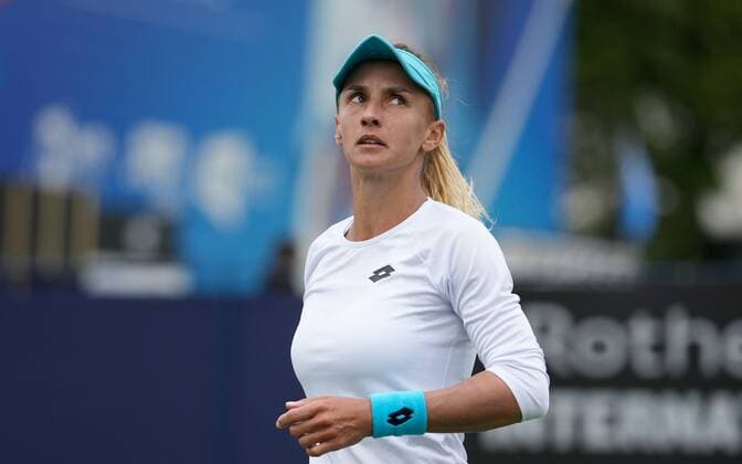 Mandatory Credit: Photo by Dave Shopland Shutterstock (12991864aw) Lesia Tsurenko from Ukraine during her Final Qualifying Match Rothesay International Eastbourne, Tennis, Devonshire Park, Eastbourne, UK - 19 Jun 2022 Rothesay International Eastbourne, Tennis, Devonshire Park, Eastbourne, UK - 19 Jun 2022  Copyright: xDavexShopland Shutterstockx 12991864aw