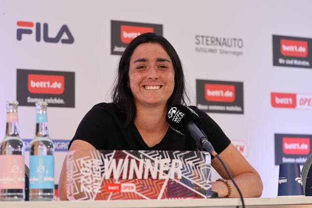 Winner of bett1open 2022 Ons JABEUR TUN at the closing press conference, bett1open WTA 500, Berlin, LTTC Rot Weiß , 19 06 2022, Copyright: xClaudioxGärtnerx