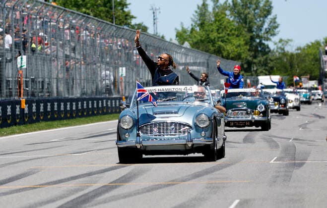 44 Lewis Hamilton GBR, Mercedes AMG Petronas F1 Team , F1 Grand Prix of Canada at Circuit Gilles Villeneuve on June 19, 2022 in Montreal, Canada Photo by HOCH ZWEI Montreal Canada
