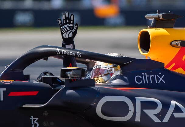 June 19, 2022, Montreal, PQ, Canada: Red Bull driver Max Verstappen of the Netherlands waves to the crowd after winning the Canadian Grand Prix F1 race in Montreal, Sunday, June 19, 2022. Max Verstappen,  - ZUMAc35_ 20220619_zaf_c35_032 Copyright: xGrahamxHughesx