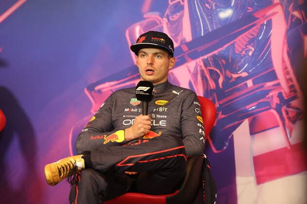 VERSTAPPEN Max (ned), Red Bull Racing RB18, portrait press conference, PK, Pressekonferenz during the Formula 1 AWS Grand Prix du Canada 2022, 9th round of the 2022 FIA Formula One World Championship, WM, Weltmeisterschaft on the Circuit Gilles Villeneuve, from June 17 to 19, 2022 in Montreal, Canada - F1 - CANADIAN GRAND PRIX 2022 - RACE DPPI Panoramic  G00D4915