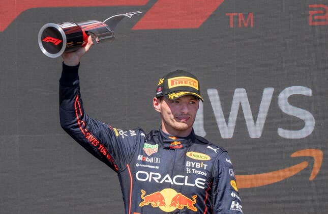 June 19, 2022, Montreal, PQ, Canada: Red Bull Racing Max Verstappen of the Netherlands celebrates after winning the Canadian Grand Prix Sunday, June 19, 2022 in Montreal. Max Verstappen  - ZUMAc35_ 20220619_zaf_c35_051 Copyright: xPaulxChiassonx