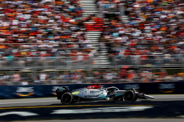 44 Lewis Hamilton GBR, Mercedes AMG Petronas F1 Team , F1 Grand Prix of Canada at Circuit Gilles Villeneuve on June 19, 2022 in Montreal, Canada Photo by HOCH ZWEI Montreal Canada