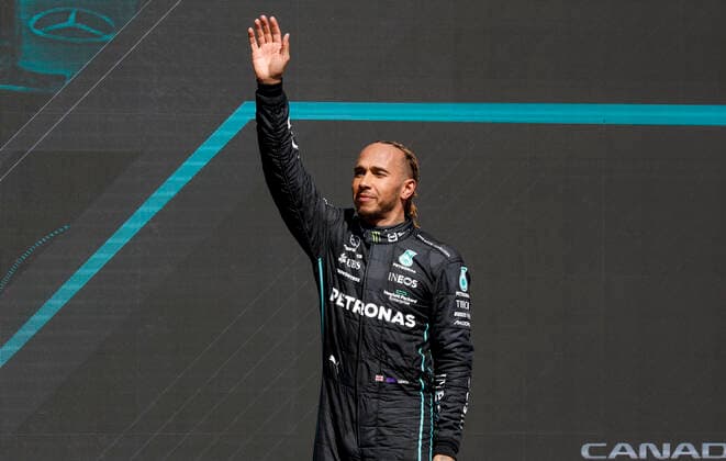 44 Lewis Hamilton GBR, Mercedes AMG Petronas F1 Team , F1 Grand Prix of Canada at Circuit Gilles Villeneuve on June 19, 2022 in Montreal, Canada Photo by HOCH ZWEI Montreal Canada