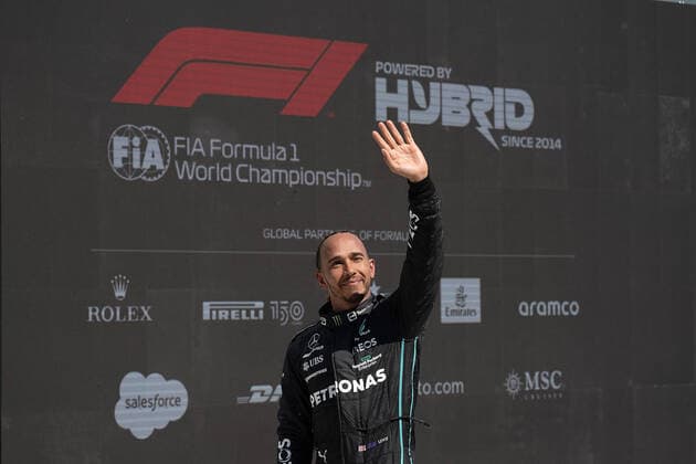 FORMULA 1 AWS GRAND PRIX DU CANADA 2022 19 06 2022, Circuit Gilles Villeneuve, Montreal, FORMULA 1 AWS GRAND PRIX DU CANADA 2022 , in picture 3 place for Lewis Hamilton GBR , Mercedes AMG Petronas Formula One Team nordphotoxGmbHx xBratic nph00250