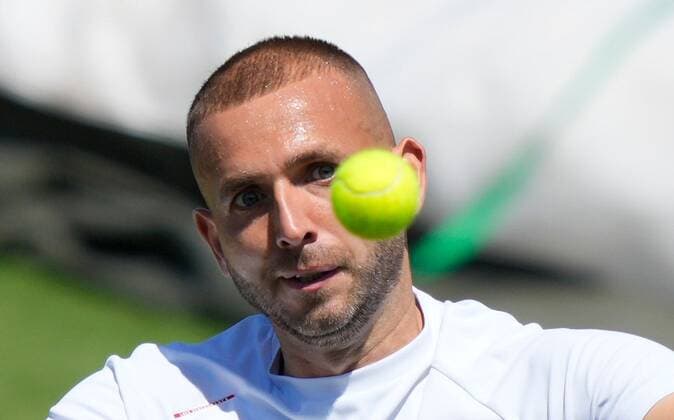 Mandatory Credit: Photo by Dave Shopland Shutterstock (12992812ba) Great Britain s Dan Evans Practice Session Rothesay International Eastbourne, Tennis, Devonshire Park, Eastbourne, UK - 20 Jun 2022 Rothesay International Eastbourne, Tennis, Devonshire Park, Eastbourne, UK - 20 Jun 2022  Copyright: xDavexShopland Shutterstockx 12992812ba
