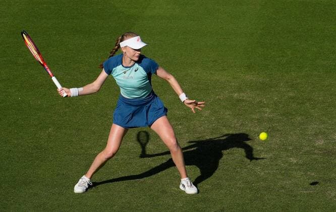 Mandatory Credit: Photo by Dave Shopland Shutterstock (12992812df) Great Britain s Harriet Dart during her first round win Rothesay International Eastbourne, Tennis, Devonshire Park, Eastbourne, UK - 20 Jun 2022 Rothesay International Eastbourne, Tennis, Devonshire Park, Eastbourne, UK - 20 Jun 2022  Copyright: xDavexShopland Shutterstockx 12992812df