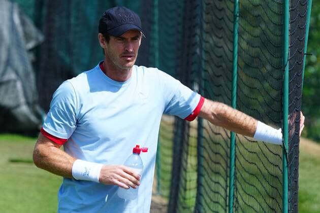 Mandatory Credit: Photo by Javier Garcia Shutterstock (12994278b) Andy Murray training Wimbledon Tennis Championship Practice and Previews, The All England Lawn Tennis and Croquet Club, London, UK - 21 Jun 2022 Wimbledon Tennis Championship Practice and Previews, The All England Lawn Tennis and Croquet Club, London, UK - 21 Jun 2022  Copyright: xJavierxGarcia Shutterstockx 12994278b