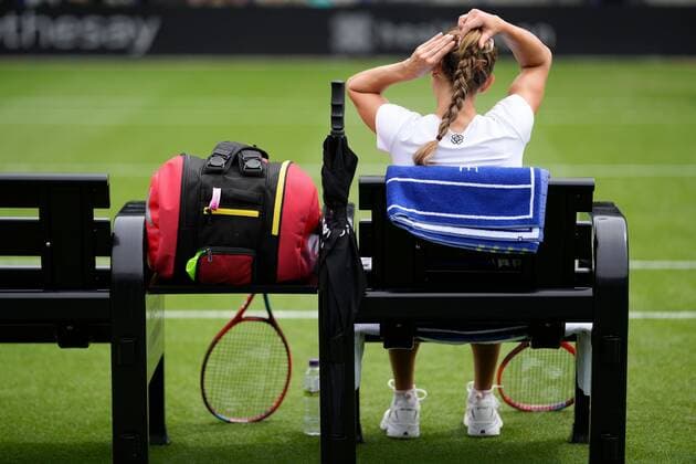 Mandatory Credit: Photo by Dave Shopland Shutterstock (12992813dj) Italy s Camila Giorgi during her round 1 win Rothesay International Eastbourne, Tennis, Devonshire Park, Eastbourne, UK - 21 Jun 2022 Rothesay International Eastbourne, Tennis, Devonshire Park, Eastbourne, UK - 21 Jun 2022  Copyright: xDavexShopland Shutterstockx 12992813dj