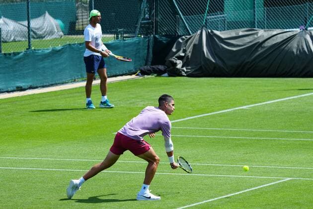 Mandatory Credit: Photo by Javier Garcia Shutterstock (12994278u) Andy Murray Wimbledon Tennis Championship Practice and Previews, The All England Lawn Tennis and Croquet Club, London, UK - 21 Jun 2022 Wimbledon Tennis Championship Practice and Previews, The All England Lawn Tennis and Croquet Club, London, UK - 21 Jun 2022  Copyright: xJavierxGarcia Shutterstockx 12994278u