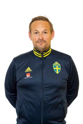 220621 The national team captain Martin Möller poses for a portrait during a photo shoot with the Swedish U23 womens national football team on 21 June 2022 in Helsingborg,  Copyright: MATHILDAxAHLBERG BB220621BB113