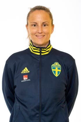 220621 Goalkeeper coach Sofia Lundgren poses for a portrait during a photo shoot with the Swedish U23 womens national football team on June 21, 2022 in Helsingborg,  Copyright: MATHILDAxAHLBERG BB220621BB122