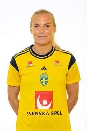 220621 Josefine Rybrink poses for a portrait during a photo shoot with the Swedish U23 womens national football team on June 21, 2022 in Helsingborg,  Copyright: MATHILDAxAHLBERG BB220621BB129