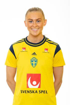 220621 Beatrice Persson poses for a portrait during a photo shoot with the Swedish U23 womens national football team on June 21, 2022 in Helsingborg,  Copyright: MATHILDAxAHLBERG BB220621BB130