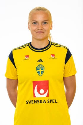 220621 Wilma Carlsson poses for a portrait during a photo shoot with the Swedish U23 womens national football team on June 21, 2022 in Helsingborg,  Copyright: MATHILDAxAHLBERG BB220621BB141