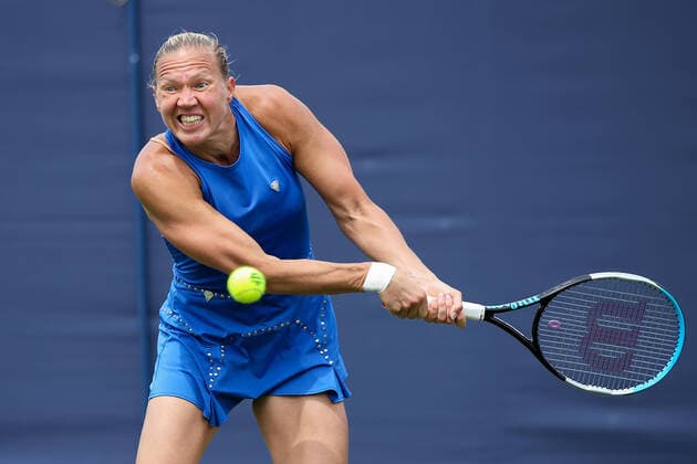 TENNIS - WTA, Tennis Damen Rothesay International Eastbourne 2022 EASTBOURNE,ENGLAND,21.JUN.22 - TENNIS - WTA Tour, Rothesay International Eastbourne. Image shows Kaia Kanepi (EST).  GEPAxpictures xAlanxGrieves