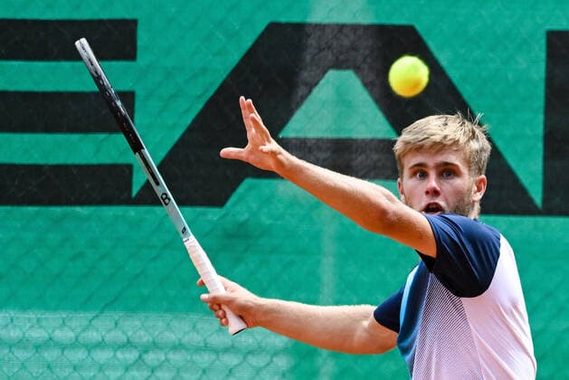 22 06 2022, xpsx, tennis ITF tournament at TC Bruchköbel, v l Matthew William Donald CZE Bruchköbel Hesse Germany DEU
