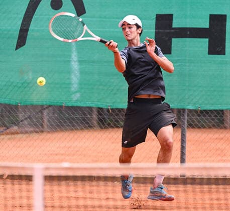 22 06 2022, xpsx, Tennis ITF Tournament at TC Bruchköbel, v l Taym Al Azmeh GER Bruchköbel Hesse Germany DEU