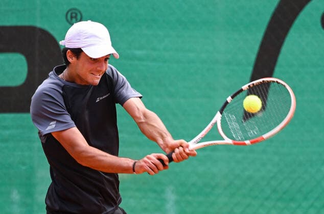 22 06 2022, xpsx, Tennis ITF Tournament at TC Bruchköbel, v l Taym Al Azmeh GER Bruchköbel Hesse Germany DEU