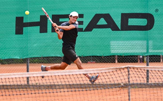 22 06 2022, xpsx, Tennis ITF Tournament at TC Bruchköbel, v l Taym Al Azmeh GER Bruchköbel Hesse Germany DEU