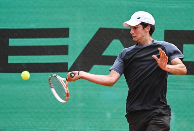 22 06 2022, xpsx, Tennis ITF Tournament at TC Bruchköbel, v l Taym Al Azmeh GER Bruchköbel Hesse Germany DEU