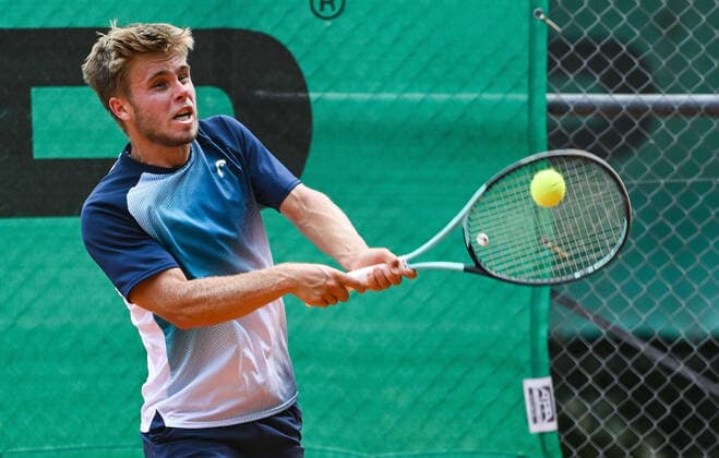 22 06 2022, xpsx, tennis ITF tournament at TC Bruchköbel, v l Matthew William Donald CZE Bruchköbel Hesse Germany DEU