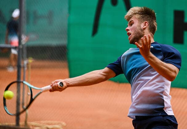 22 06 2022, xpsx, tennis ITF tournament at TC Bruchköbel, v l Matthew William Donald CZE Bruchköbel Hesse Germany DEU