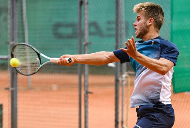22 06 2022, xpsx, tennis ITF tournament at TC Bruchköbel, v l Matthew William Donald CZE Bruchköbel Hesse Germany DEU