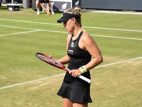 22 06 2022 Bad Homburg vor der Höhe, Kurpark, Tennis WTA 250 Bad Homburg Open Round of 16 Lucia Bronzetti vs Angelique Kerber picture shows Angelique Kerber emspor, DFL regulations prohibit any use of photographs as image sequences and or quasi video