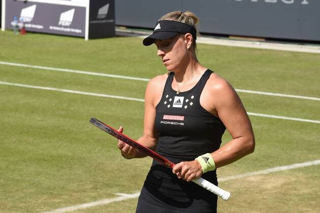 22 06 2022 Bad Homburg vor der Höhe, Kurpark, Tennis WTA 250 Bad Homburg Open Round of 16 Lucia Bronzetti vs Angelique Kerber picture shows Angelique Kerber emspor, DFL regulations prohibit any use of photographs as image sequences and or quasi video