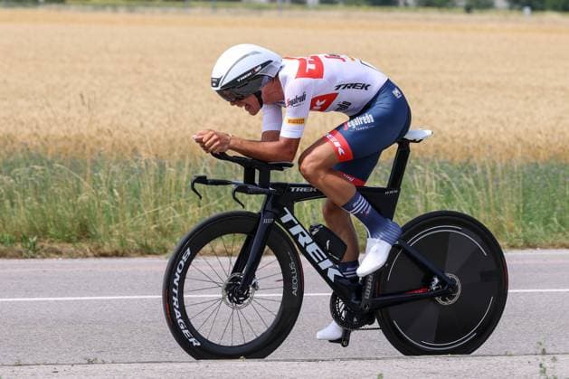 Italian Time Trial Championship (Men-Women-U23) Antonio TIBERI TREK SEGAFREDO during the Street Cycling Italian Time Trial Championship (Men-Women-U23) on June 22, 2022 at the S. Giovanni Natisone in S. Giovanni Natisone, Italy San Giovanni al Natisone Italy  Copyright: xLucaxTedeschix originalFilename:livemedia-italiant220622_npJqT.jpg