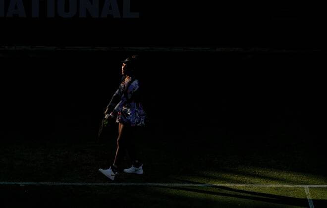 Mandatory Credit: Photo by Dave Shopland Shutterstock (12992814ek) USA s Serena Williams in Doubles action with Ons Jabeur from Tunisia Rothesay International Eastbourne, Tennis, Devonshire Park, Eastbourne, UK - 22 Jun 2022 Rothesay International Eastbourne, Tennis, Devonshire Park, Eastbourne, UK - 22 Jun 2022  Copyright: xDavexShopland Shutterstockx 12992814ek