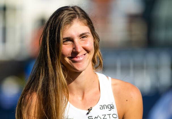 June 22, 2022, Eastbourne, GREAT BRITAIN: Beatriz Haddad Maia of Brazil talks to the media after the third round of the 2022 Rothesay International WTA, Tennis Damen 500 tennis tournament Eastbourne GREAT BRITAIN - ZUMAa181 20220622_zaa_a181_070 Copyright: xRobxPrangex