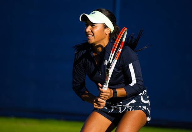June 22, 2022, Eastbourne, GREAT BRITAIN: Heather Watson of Great Britain in action during the first round of doubles at the 2022 Rothesay International WTA, Tennis Damen 500 tennis tournament Eastbourne GREAT BRITAIN - ZUMAa181 20220622_zaa_a181_083 Copyright: xRobxPrangex