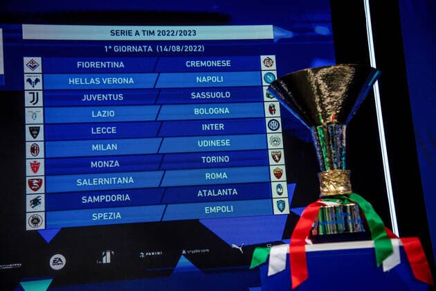 Football, Italy, Serie A fixture list presented in Milan