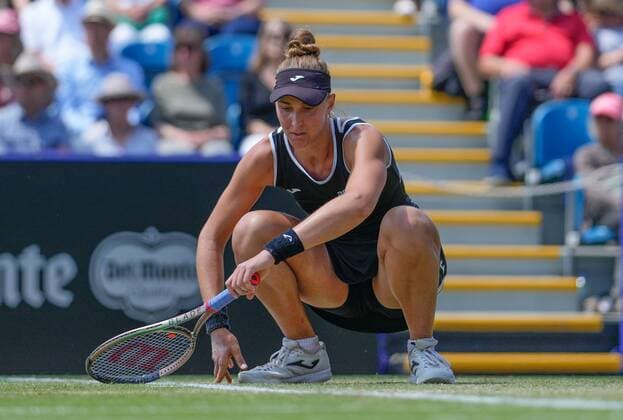 Mandatory Credit: Photo by Dave Shopland Shutterstock (12992817w) Beatriz Haddad Maia from Brazil during her semi final Rothesay International Eastbourne, Tennis, Devonshire Park, Eastbourne, UK - 24 Jun 2022 Rothesay International Eastbourne, Tennis, Devonshire Park, Eastbourne, UK - 24 Jun 2022  Copyright: xDavexShopland Shutterstockx 12992817w