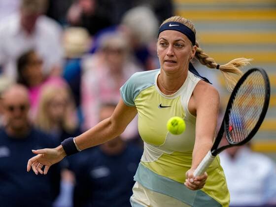 Mandatory Credit: Photo by Dave Shopland Shutterstock (12992820z) Petra Kvitova in the Women s singles final Rothesay International Eastbourne, Tennis, Devonshire Park, Eastbourne, UK - 25 Jun 2022 Rothesay International Eastbourne, Tennis, Devonshire Park, Eastbourne, UK - 25 Jun 2022  Copyright: xDavexShopland Shutterstockx 12992820z